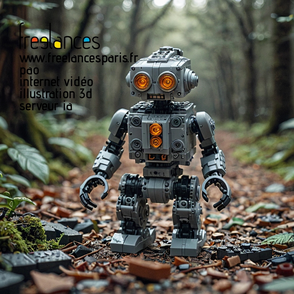 Pao mise en page internet vidéo illustration 3d serveur IA générative AI freelance paris studio de création magazines QLDPP7Y0